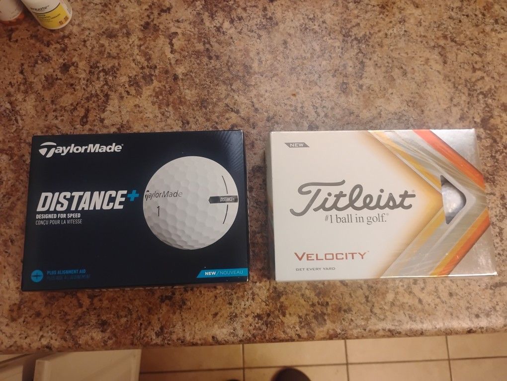 Golf Balls! Golf Clubs! 1 Dozen Brand New! Titleist & Taylormade!