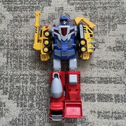 Construction Vehicles Transform Robot Toys  5 in 1 Trucks Gifts for Boys Girls