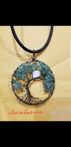 Aventurine Tree of Life Necklace