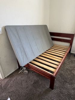 Solid wood bed