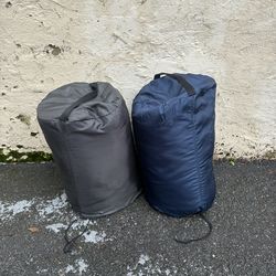 2x Coleman Sleeping Bags AND Self-Inflating Sleeping Pad