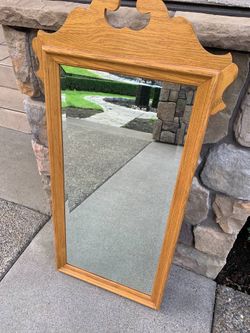 Ethan Allen oak mirror