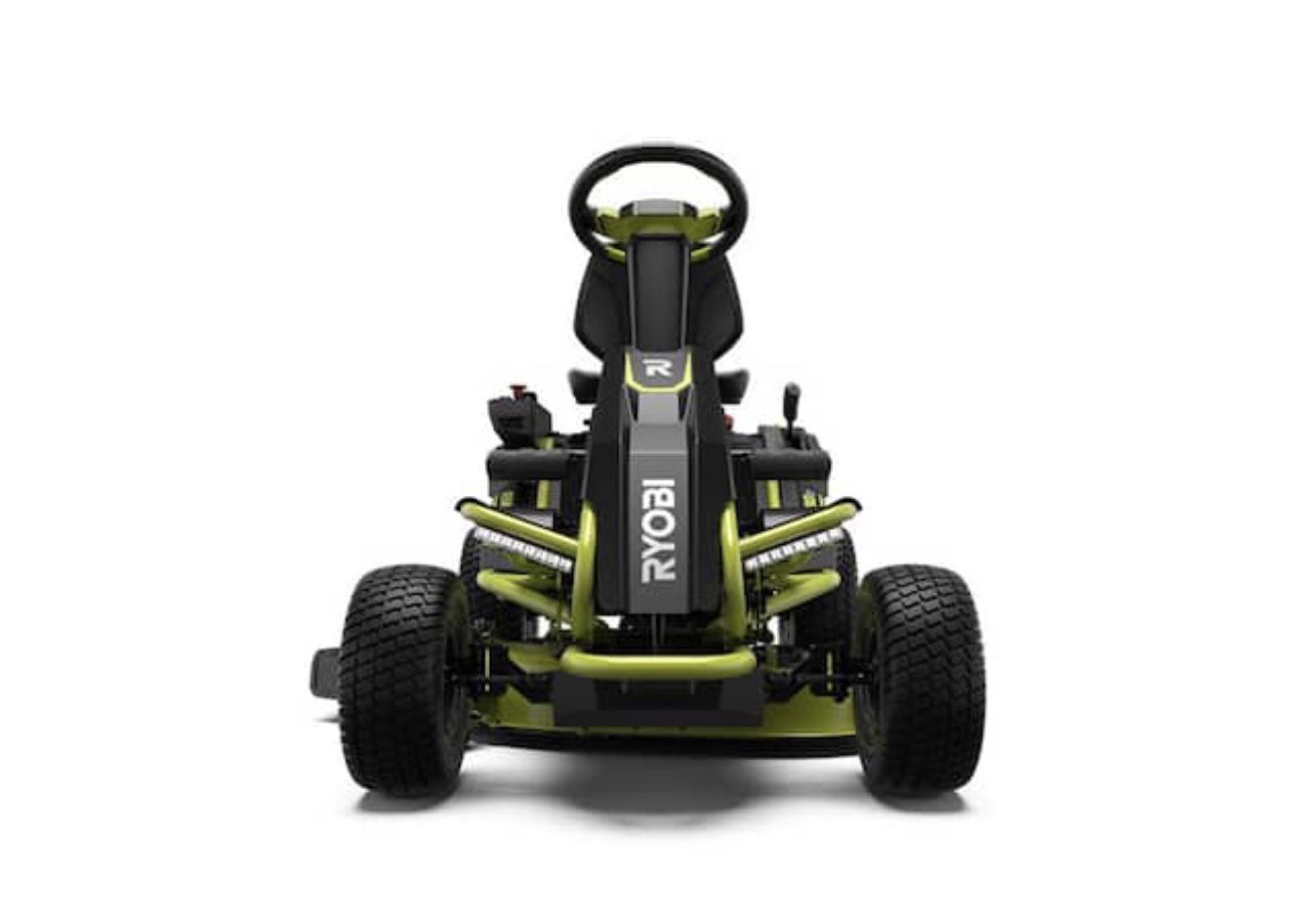 RYOBI 48V Brushless 38 in. 100 Ah Battery Electric Rear Engine Riding Lawn Mower