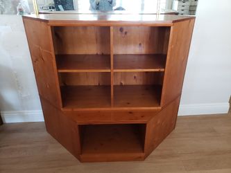 Custom Designed All Wood Storage Display Table