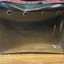 PLAIDED DOGGY CARRY ON BAG!!