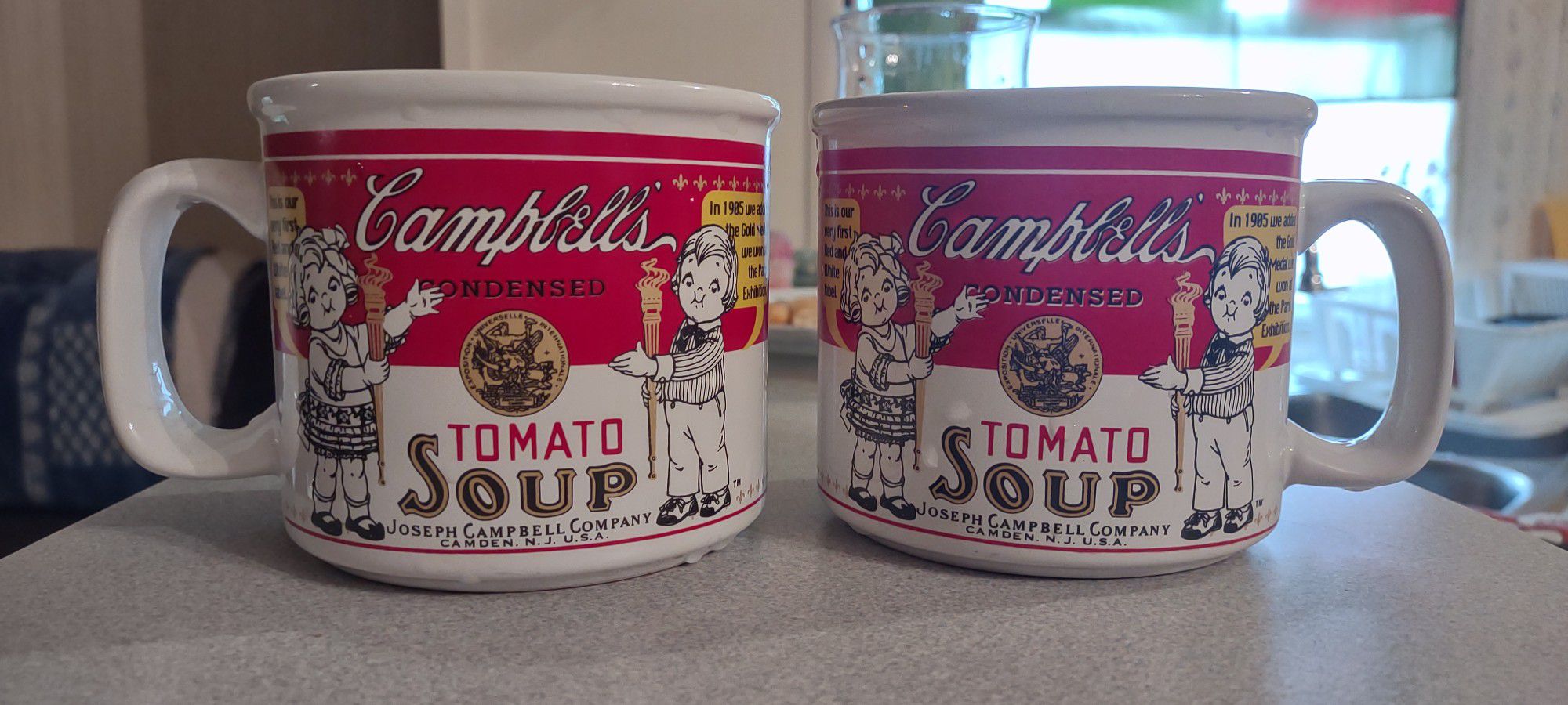 2 VINTAGE CAMPBELL'S SOUP CUPS