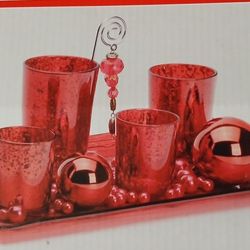 Red Glass Decor