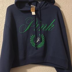 Pink Crop Top  Pullover  Size Medium 