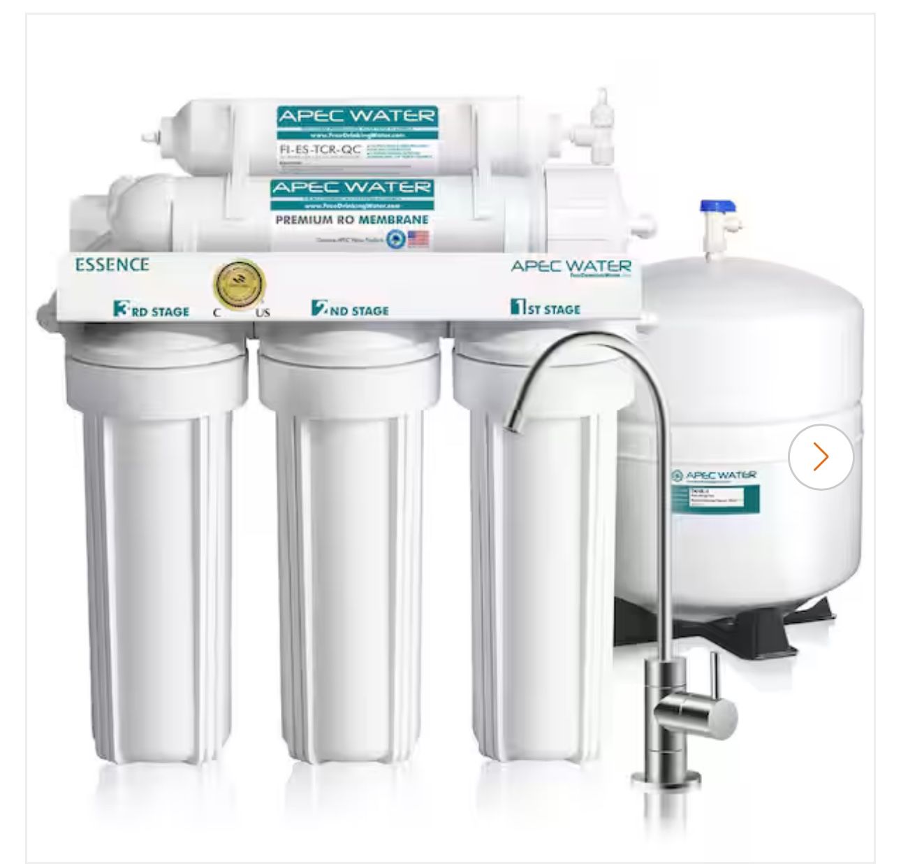 Essence Premium Quality 5Stage UnderSink Reverse Osmosis Drinking Water Filter System for Sale