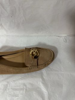 Michael Kors Suede Loafer with Gold MK Logo