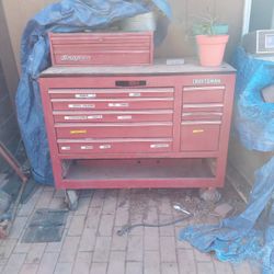 Craftsman Rollaway Cabinet For Tools Snap on Small Top Tool Box Both Are Older Models 