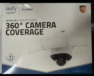 Two Eufy Security Flood Light Cameras S330 Brand New!