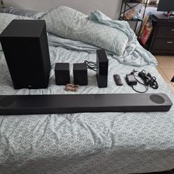 LG SL8YG 5.1.2-Channel Bluetooth Soundbar Subwoofer 440W Dolby Atmos With Additi