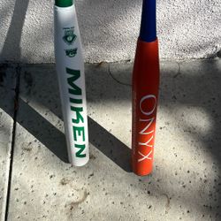 Miken Ultra Mike Dill 2 Pc Senior Bat And Onyx Enough Said 26 Oz Senior Softball Bats 