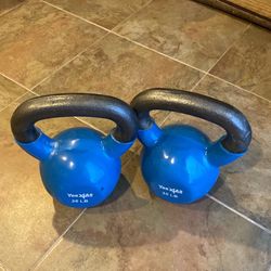 Pair Kettlebell 30 Pond Each 
