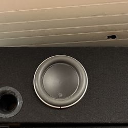 JL Audio 10W7 In A Ported Custom Behind The Rear Seat Trunk Enclosure