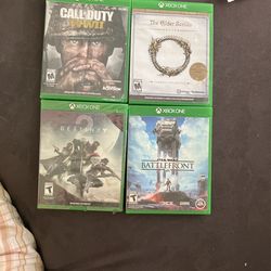Xbox One Four Video Games 