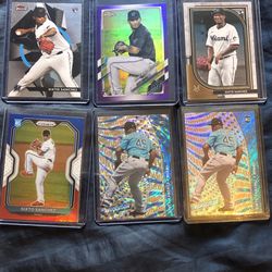 Sixto Sanchez Lot Miami Marlins Topps Chrome Bowman Panini Prism Mint Baseball Cards