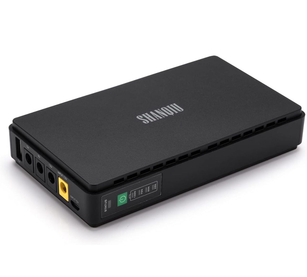 Shanqiu Mini UPS Battery Backup Uninterruptible Power 