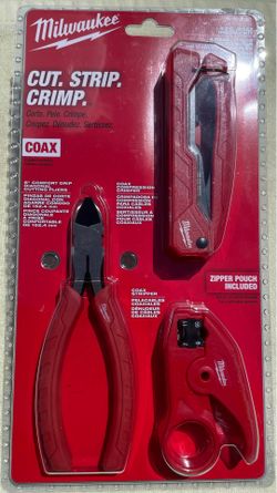 Milwaukee Coax Cable Installation Tool Set with Zipper Pouch 48-22-8103