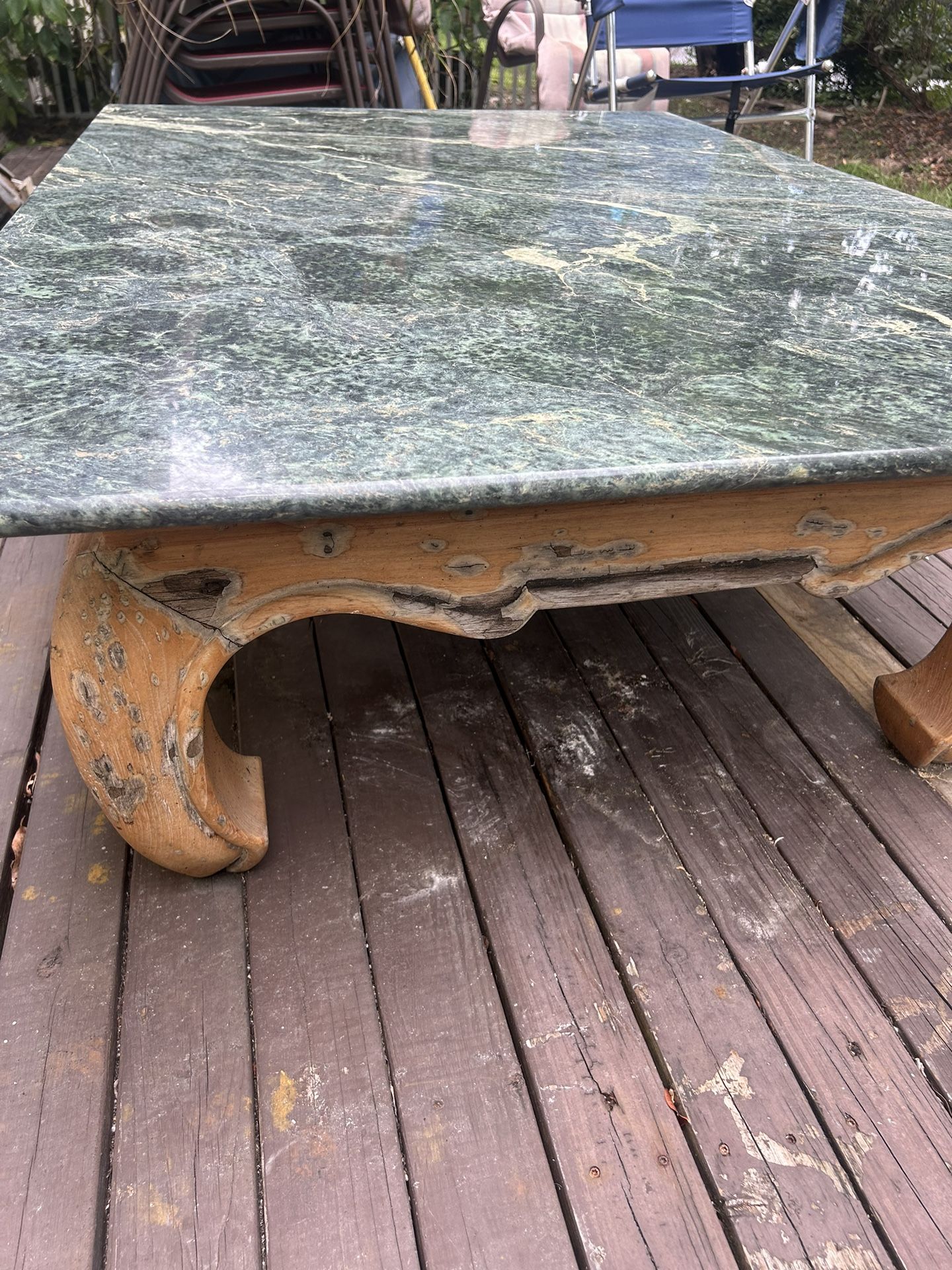 Coffee Table For Outdoor Or Indoor With Marble Top