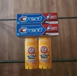 Crest Toothpaste & Arm & Hammer Deodorant Bundle