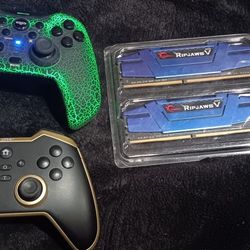 2 Switch Controllers And DDR4 Ram Sticks 