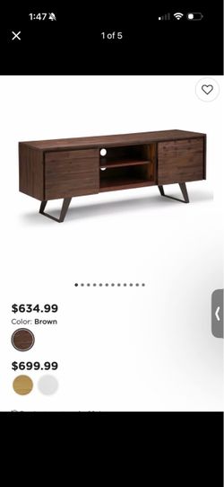 Solid Acacia wood Tv Stand 63 inch