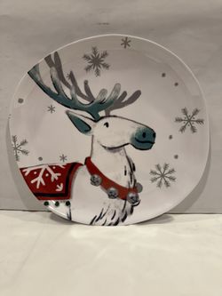 11" Melamine Reindeer Dining Plate by Wondershop from Target