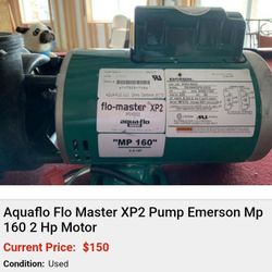 SPA Replacement  Pumps  / Make Offer 