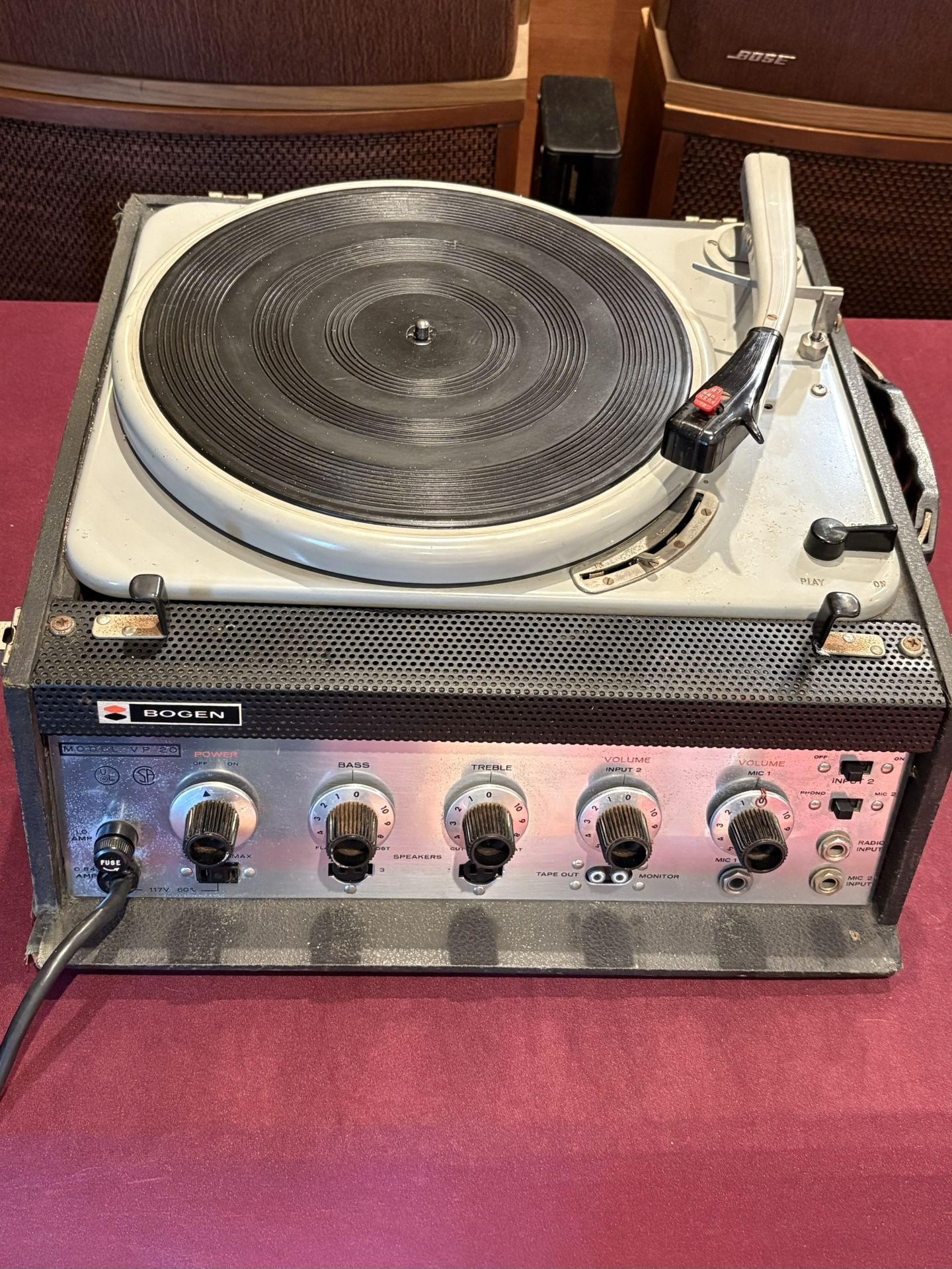 Bogen/Lenco Tube Amp Turntable