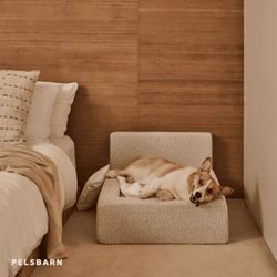 NEW Sherpa Teddy Dog Bed Luxury BedFrame with Pillow and Sham