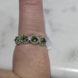 Natural Diopside Ring