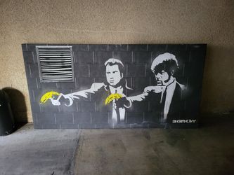 Pulp Fiction Bansky Print LARGE