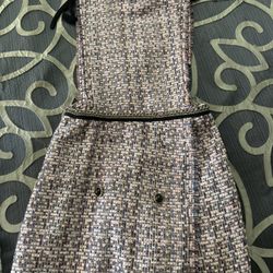 Tweed Short Skirt Dress Romper Size Small 