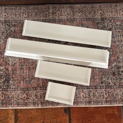White Floating Shelves