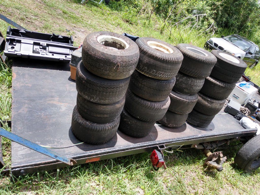 20 used golf cart rims and tires