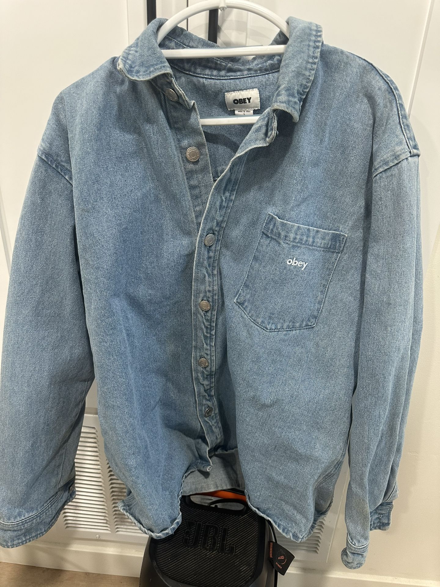 Obey Denim Jacket Size-L