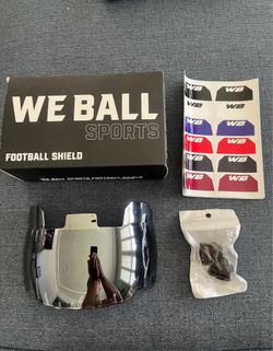 New We ball Chrome mirror football visor