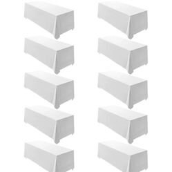 10 Pack White Tablecloths