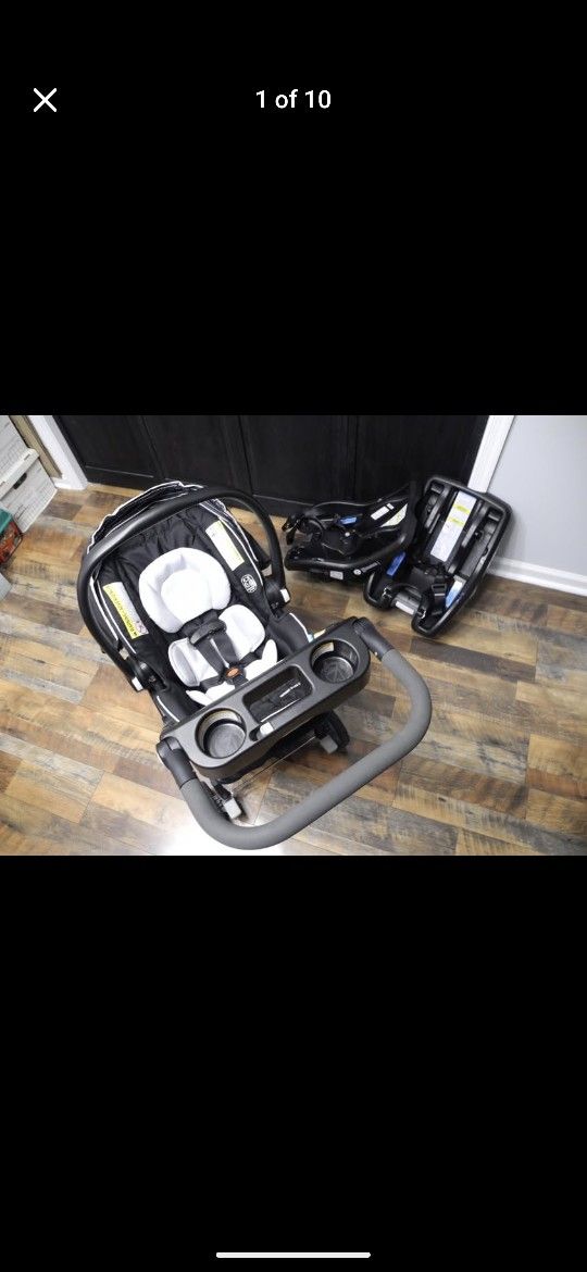 Graco Infant 4pc Set = Car Seat, Stroller & 2 Car Bases = Everything Included