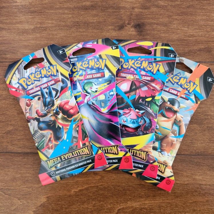 Pokemon Mega Evolution Sleeved Booster Pack - ME01: Mega Evolution (MEG)