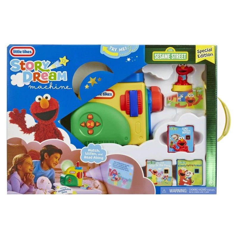 Little Tikes Story Dream Machine Sesame Street Special Edition, Starter Pack, Storytime