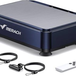 MERACH Mini Vibration Plate for Weight Loss and Shaping, Full Body Workout Vibration Platform for Lymphatic Drainage, 1-99 Levels, 9 Programmes, Autom