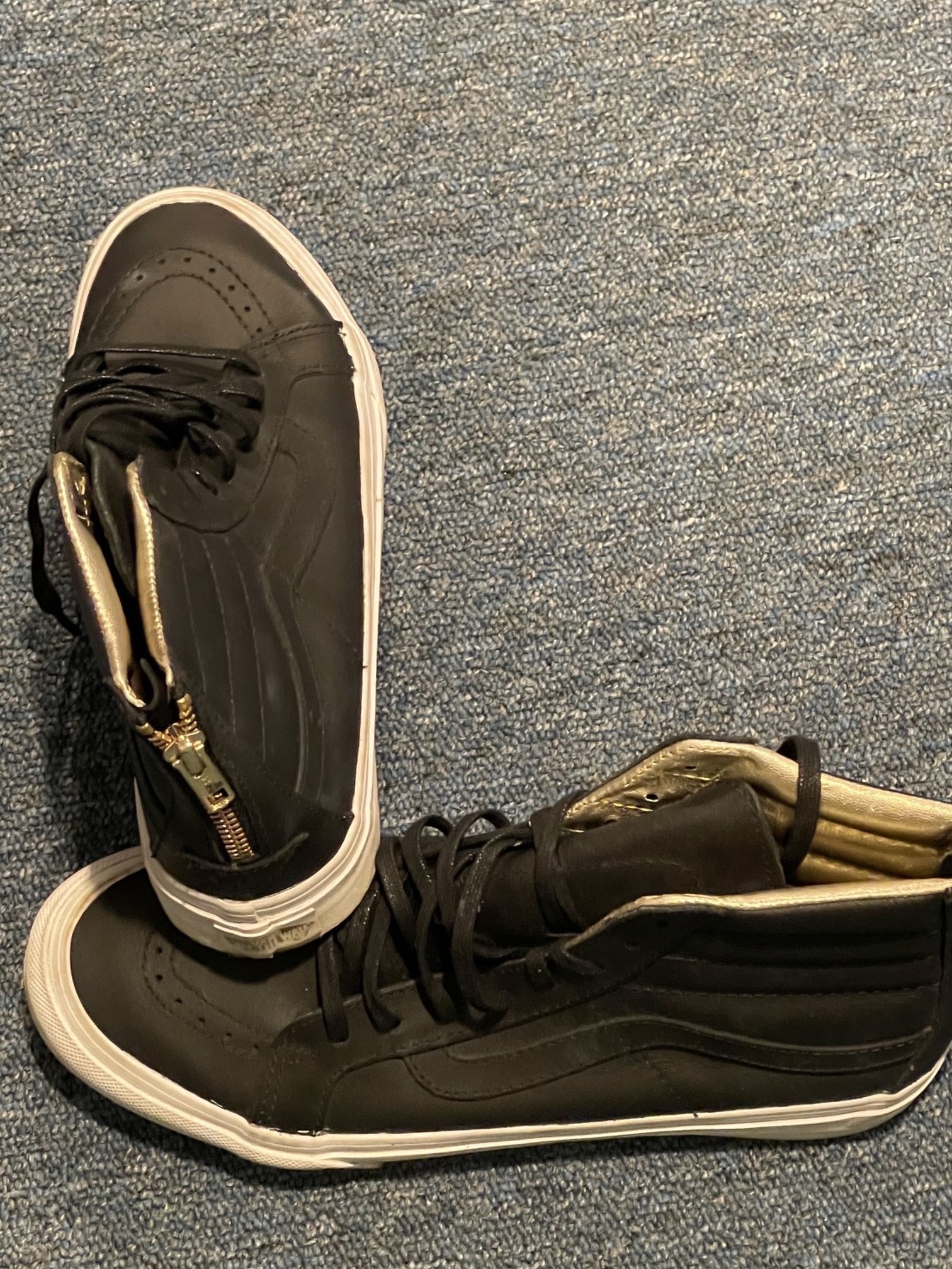 Vans with sales leather back