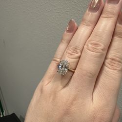 3.5 ct Lab Diamond Ring IGI Certified 