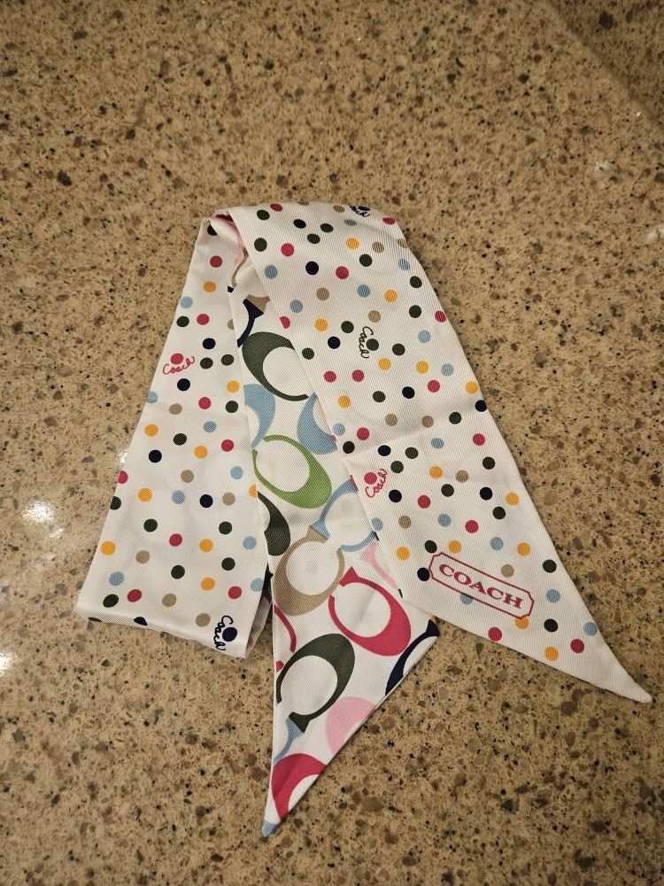 COACH Silk Hair Scarf