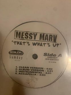 Messy Marv - That’s What’s Up (rare) 12” Vinyl Record