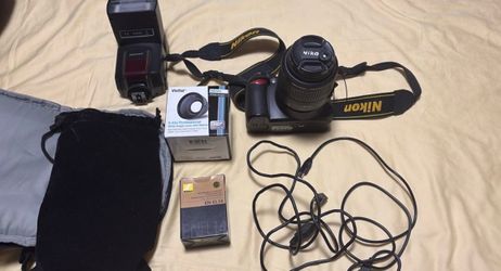 Nikon D3200 DSLR Camera Bundle + 18-55mm Lens + Flash & Accessories