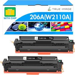new 206A W2110A Black Toner Cartridge 206X W2110X Compatible Replacement for HP 206A 206X Black Toner Color Pro MFP M283fdw M283cdw M255dw M283 M255 P
